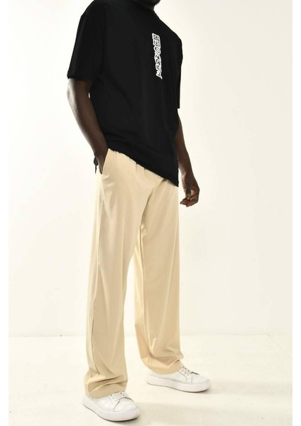 Bej Basic Baggy Fit Pantolon fiyatları