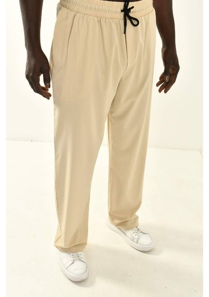Bej Basic Baggy Fit Pantolon modelleri