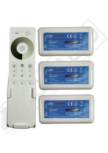 3 Kanal Touch - Dokunmatik Rf LED Dimmer 12-24 Volt