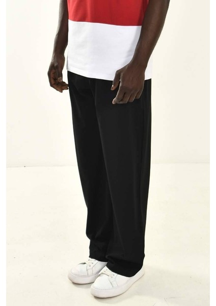 Siyah Basic Baggy Fit Pantolon