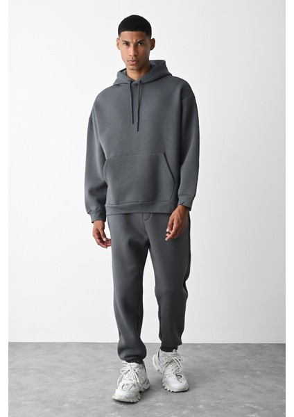 Erkek 3 Iplik Oversize Jogger Eşofman Takımı