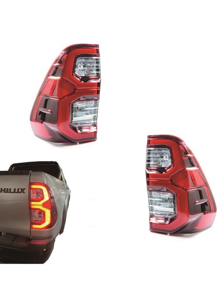 Toyota Hılux Sağ Sol Stop Lambası Set Duylu Ledli 2021-2023