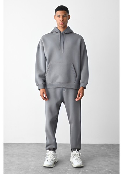Erkek 3 Iplik Oversize Jogger Eşofman Takımı fırsatları