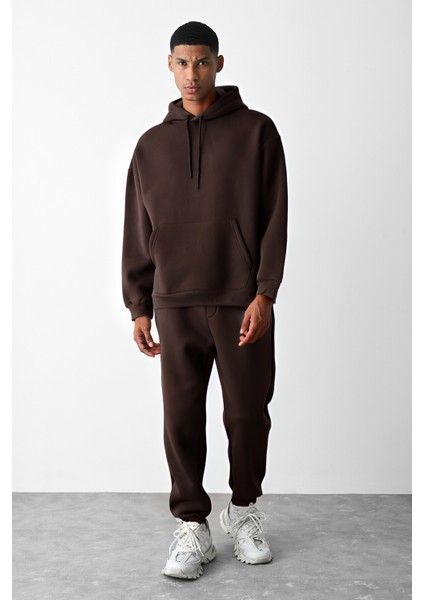 Erkek 3 Iplik Oversize Jogger Eşofman Takımı