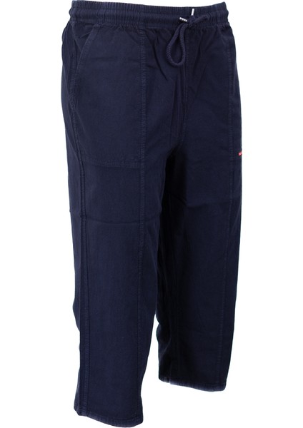 Oppland Erkek Saf Pamuk Kumaş Kapri Düz Paça Yanlardan Cepli Beli Bağcıklı Rahat Kesim Tam Kalıp fırsatları