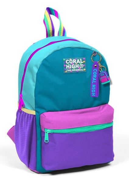 Minik Yuva Sırt Çantası Pembe Pastel Renkli Iki Bölmeli 23559