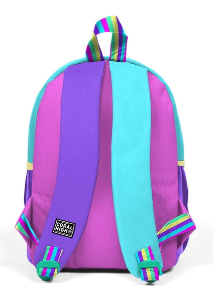 Minik Yuva Sırt Çantası Pembe Pastel Renkli Iki Bölmeli 23559