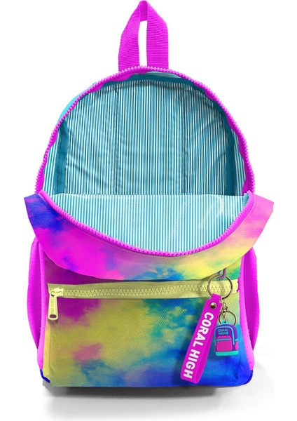 Minik Yuva Sırt Çantası Renkli Batik Desenli Iki Bölmeli 23557 fırsatları