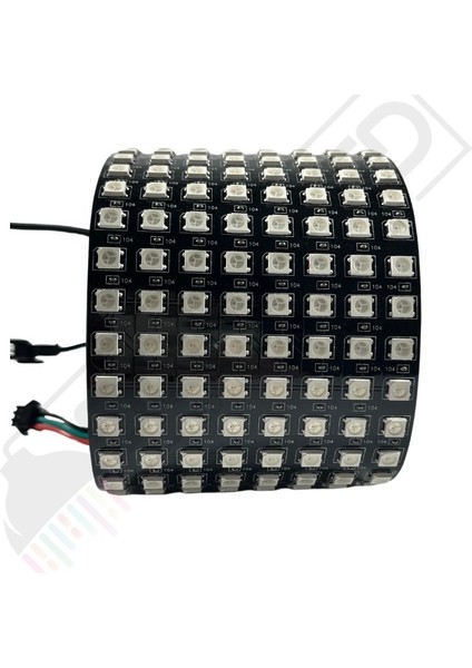 WS2812B Matrix Dijital Esnek Ekran 8X32 Rgb LED Ayrı Ayrı Adresli Matrix Ekran 5V