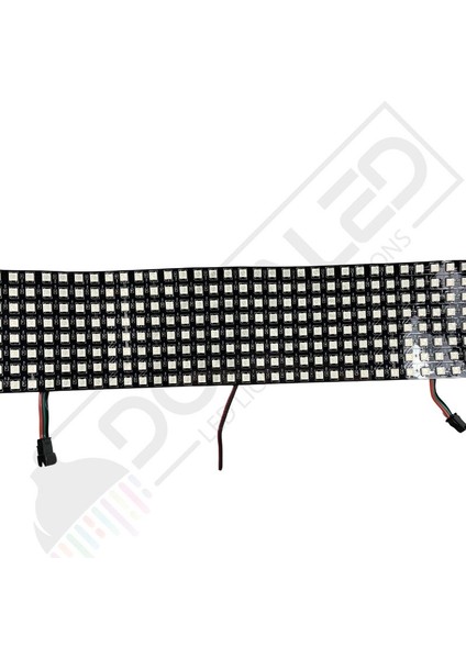 WS2812B Matrix Dijital Esnek Ekran 8X32 Rgb LED Ayrı Ayrı Adresli Matrix Ekran 5V