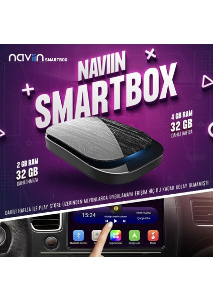 Üniversal Carplay Uyumlu 2/32 Multimedya Smartbox