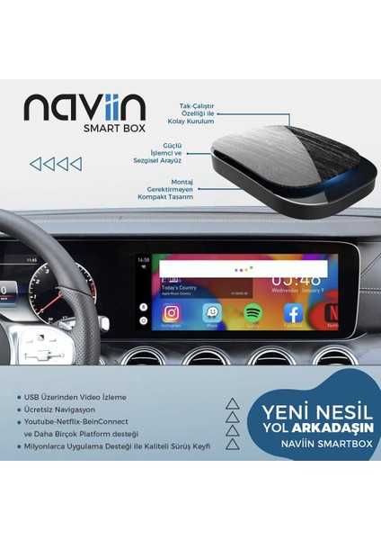 Üniversal Carplay Uyumlu 2/32 Multimedya Smartbox