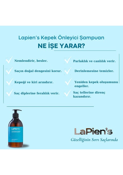 Antidandruf Kepek Önleyici Arındırıcı Şampuan 500 ml Hindistan Cevizi,aloevera Özü, Nane Yağı Mentolü