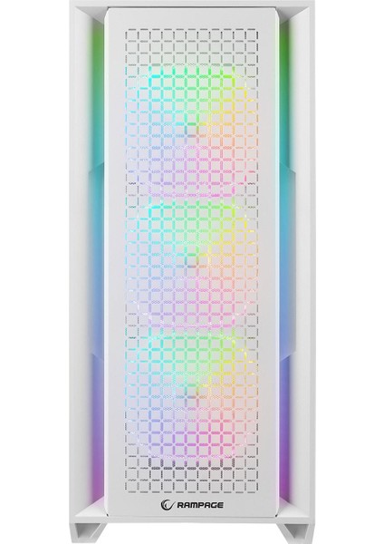 Radıant V1 Whıte 2* Usb3.0 Temperli 4*argb Fan+Hub E-Atx Exclusive Gaming Kasa