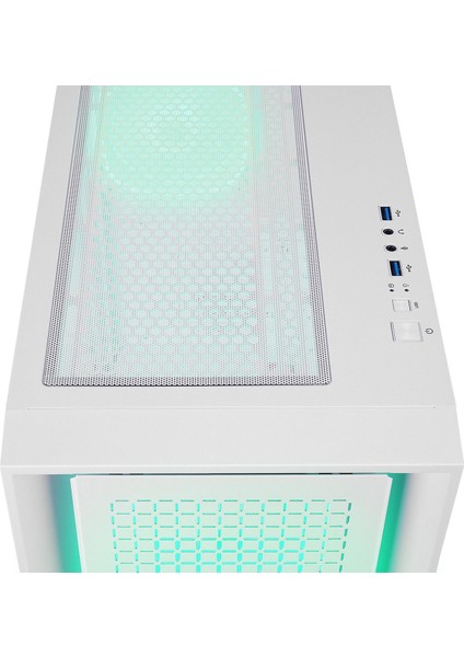 Radıant V1 Whıte 2* Usb3.0 Temperli 4*argb Fan+Hub E-Atx Exclusive Gaming Kasa