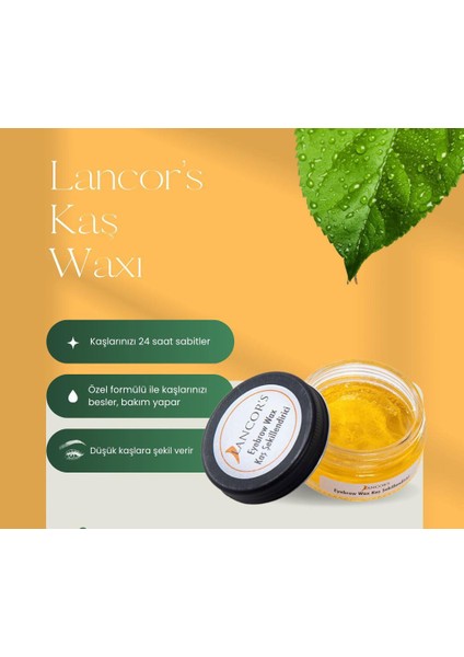 Lancors Kalıntı Bırakmayan Özel Dokulu Hacim Veren Kaş Sabitleyici Ve Şekillendirici Wax 30ml