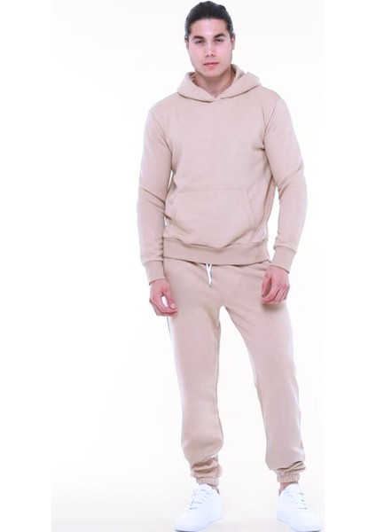 Erkek Kapşonlu Kanguru Cep Jogger Eşofman Takımı modelleri