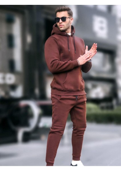 Erkek Oversize 3 Iplik Paçası Lastikli Eşofman Takımı modelleri