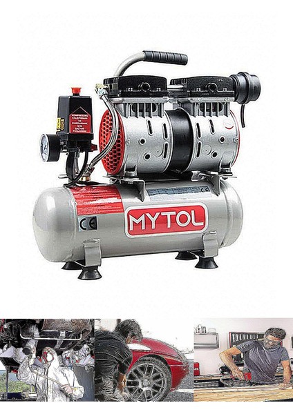 EWS06 0.5 hp 6l Yüksek Hızlı Yağsı Sessiz Kompresör