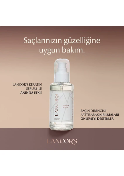 Lancors Aşırı Yıpranmış   Ince Telli Zayıf Saçlar Için Hacim Veren Besleyici Keratin Serum 100 ml