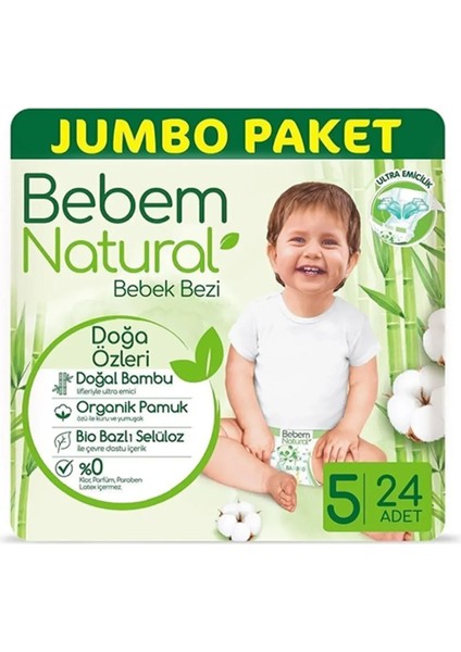 Bebek Bezi Jumbo Paket (5 No) 24'lü