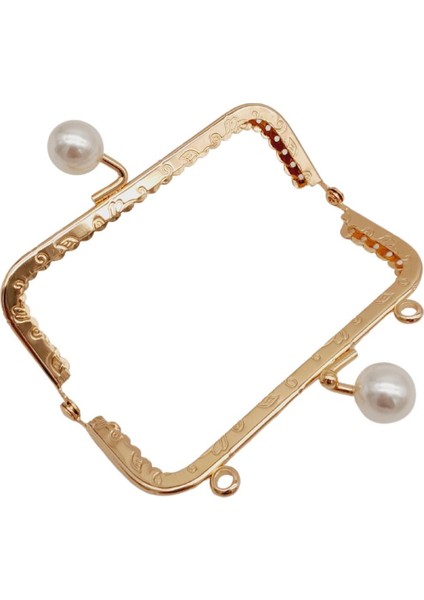 10.5 cm Incili Dikdörtgen Cüzdan Çanta Klipsi Bursu Light Gold Metalli modelleri