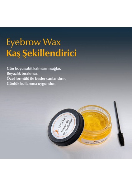 Lancors Kalıntı Bırakmayan Özel Dokulu Hacim Veren Kaş Sabitleyici Ve Şekillendirici Wax 30ml