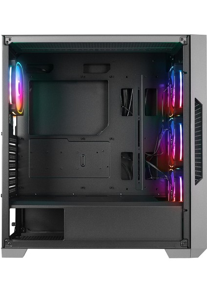 Radıant V1 Black 2* Usb3.0 Temperli 4*argb Fan+Hub E-Atx Exclusive Gaming Kasa