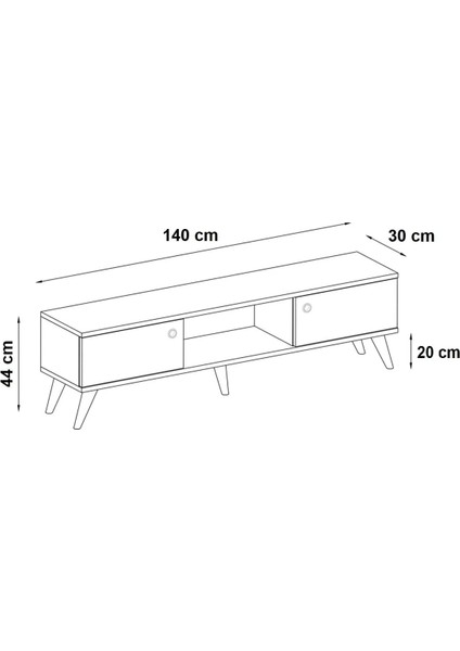 Ankara Mobi̇Lya Emre Haliç 140 Cm Tv Sehpası