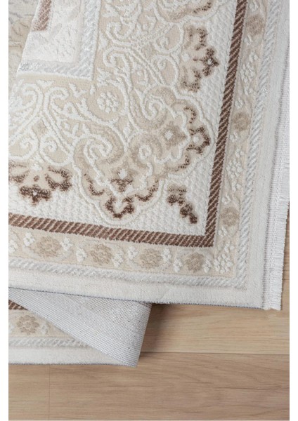 Görkem , Glorıa Gördes Polyester Saçaklı Pamuk Tabanlı Lazer Kesimli Salon Oturma Odası Mekan Halısı fırsatları