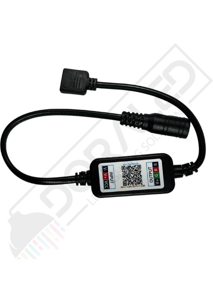 Bluetooth Cep Telefonundan Rgb Şerit LED Kontrol Modülü 6A 5-24V Kablolu