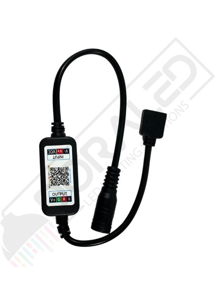 Bluetooth Cep Telefonundan Rgb Şerit LED Kontrol Modülü 6A 5-24V Kablolu fırsatları