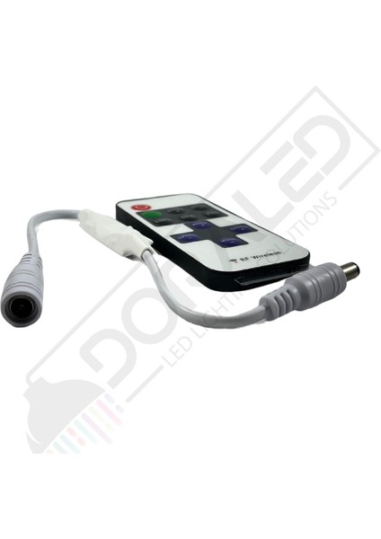 Mini Rgb Şerit LED Kontrol Rf Kumandalı 12A 5-24V