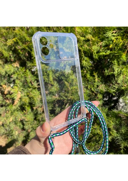 iPhone 11 Yeşil Askılı Şeffaf Silikon Kılıf fiyatları