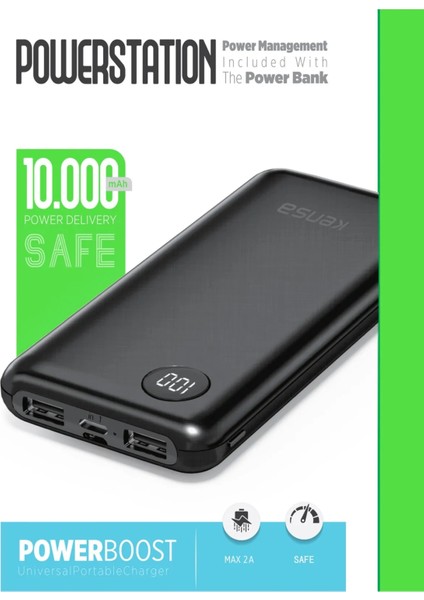 Dijital Ekranlı 10000MAH Powerbank