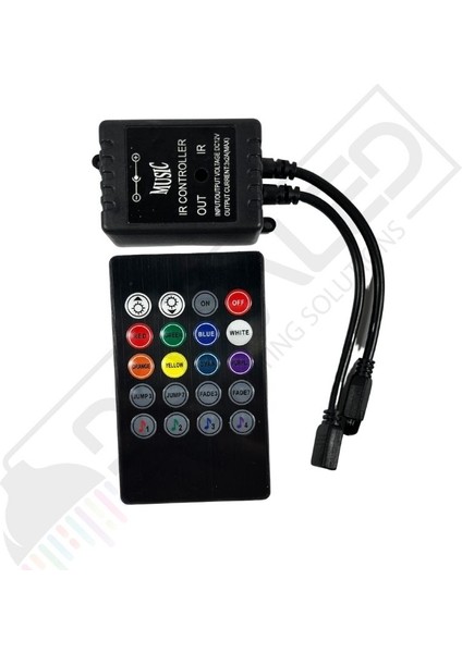 Dora Led Ir Kontrol Rgb Kumandalı Müzik Müziğe Sese Duyarlı Rgb Kontrol