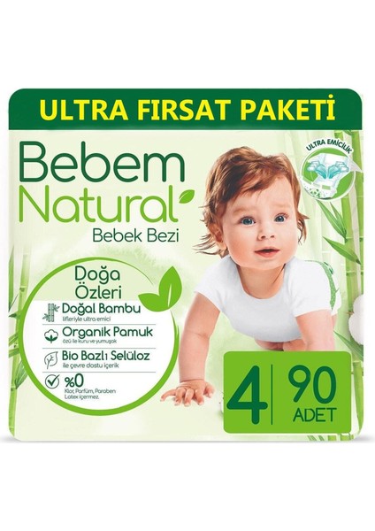 Bebek Bezi Ultra Paket(4 No) 90'lı