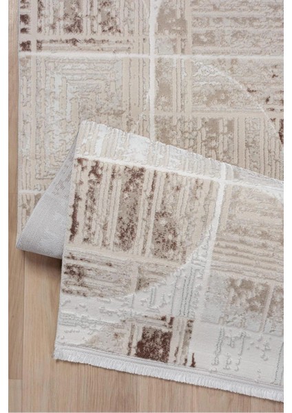 Görkem , Glorıa Gördes Polyester Saçaklı Pamuk Tabanlı Lazer Kesimli Salon Oturma Odası Mekan Halısı modelleri