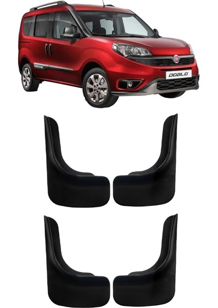 Fiat Doblo D4 4'lü Set (Ön ve Arka) Paçalık Çamurluk Tozluk DBL0UX002