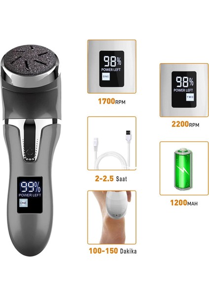 LCD Dijital Ekran Topuk Temizleme Makinesi