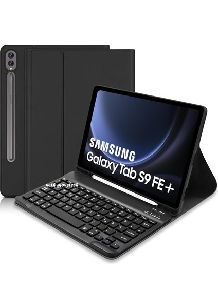 Samsung Tab S9 Fe Plus SM-X610 Uyumlu Klavyeli Kılıf