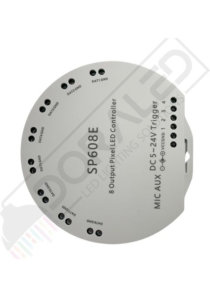 SP608E 8 Kanal WS2811-WS2812B Pixel Kontrol Devresi 5-24V