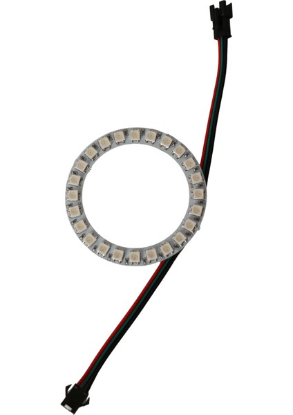 WS2812B Matrix Ekran Rgb LED Ayrı Ayrı Adresli 24 LED Halka LED Matrix Dijital Esnek Ekran 5 Volt