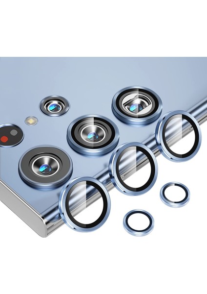 Samsung Galaxy S23 Ultra Kamera Koruyucu Lens Alüminyum Alışımlı Safir Cam