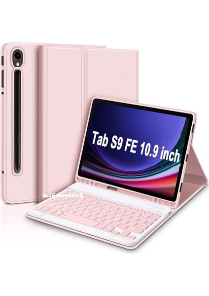 Samsung Galaxy Tab S9 / S9 Fe/ S10 Fe/ S10 Lite 10.9 Kablosuz Bluetooth Türkçe Q Klavyeli Tablet Kılıfı X520 X400