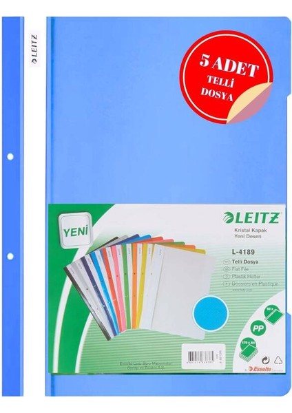 Açık Mavi Telli Dosya 5 Li Paket