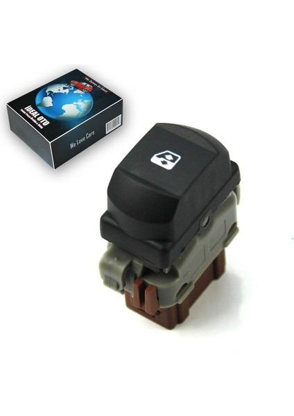 Renault Megane 2002-2010 Yolcu Kapılarının Cam Düğmesi Anahtarı 6 Pin