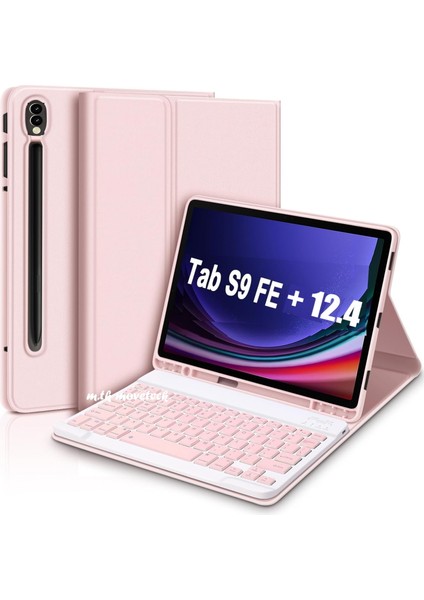 Samsung Tab S9 Fe Plus SM-X610 Uyumlu Klavyeli Kılıf