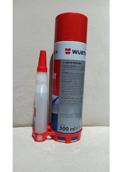 Mdf Kit Aktivatör Hızlı Yapıştırıcı 100 ml + 500 ml-Würth