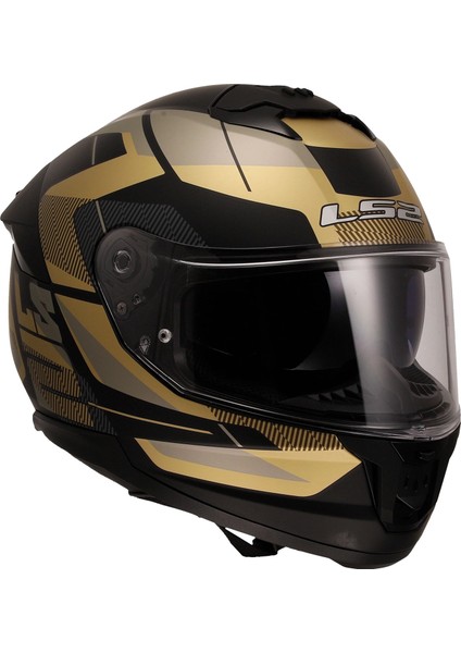 Stream 2 Road Mat Siyah-Gold-Gri Kask